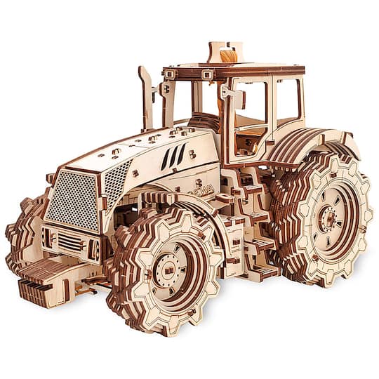EWA™ Eco-Wood-Art Tractor 3D Wooden STEM Construction Kit